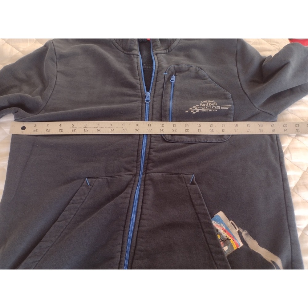 Red Bull Racing Puma Sweatshirt Jacket Full Zip Mens Sz M Blue Formula 1 F1 - Picture 8 of 9